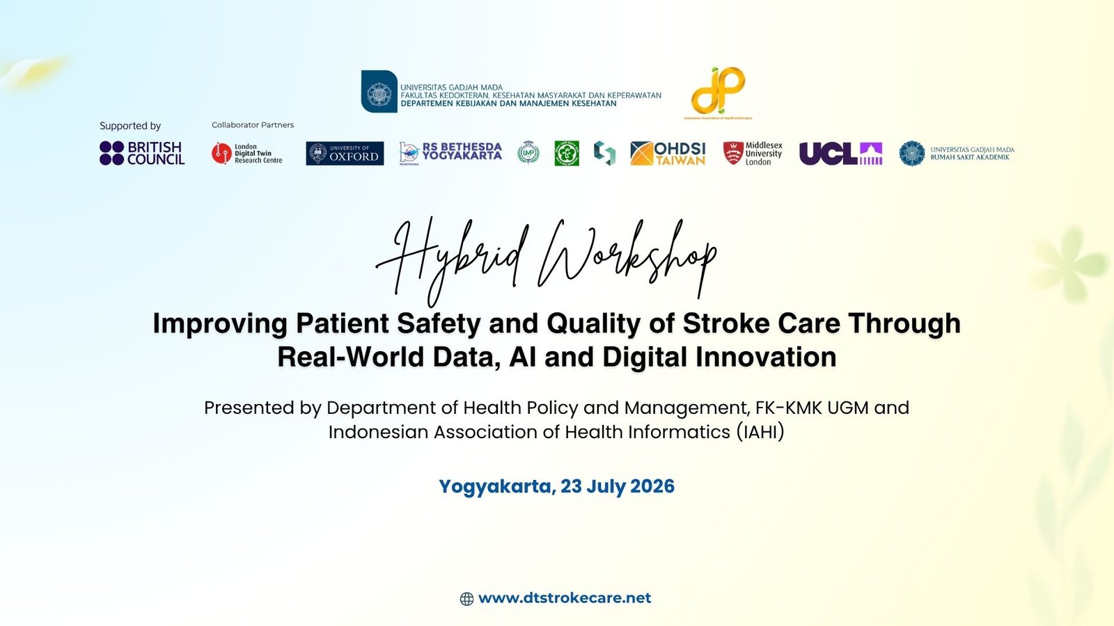 UGM and Partners Advance Patient Safety and Quality of Stroke Care Through Real-World Data, AI, and Digital Innovation